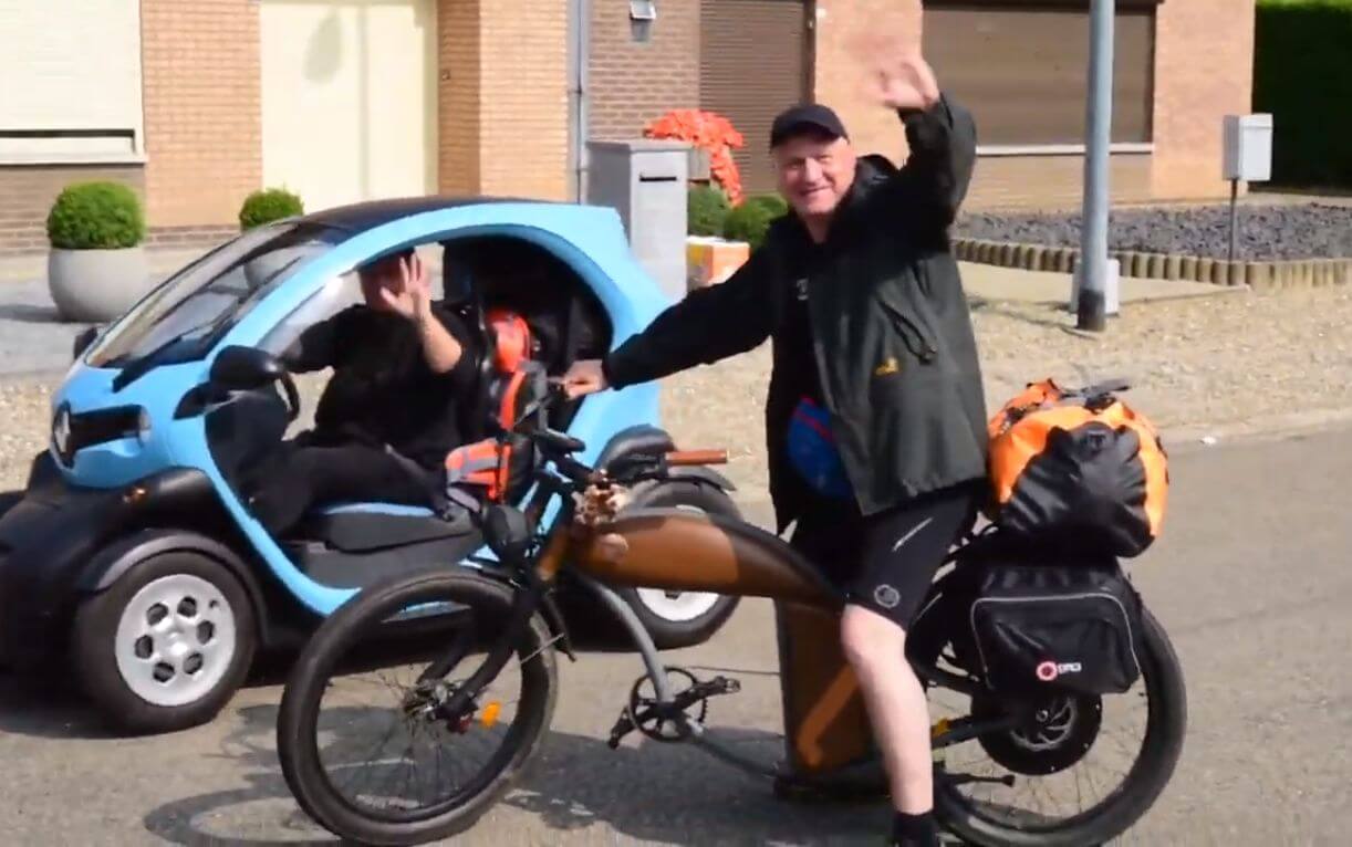 Guido und Gunnar bei der Abfahrt